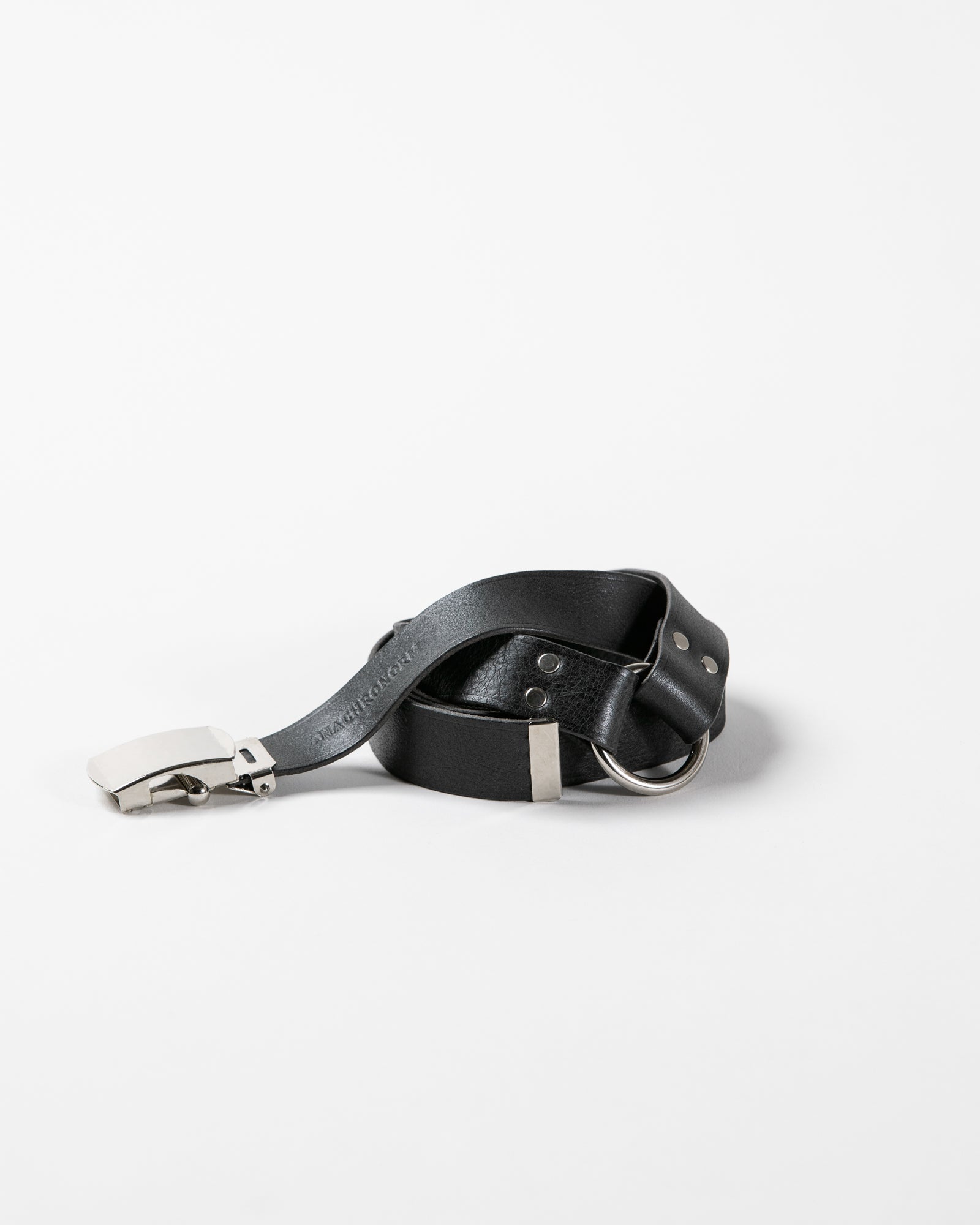 ANBB042 LEATHER GI RING BELT BLACK – ANACHRONORM ANBB042 LEATHER GI RING BELT BLACK – ANACHRONORM