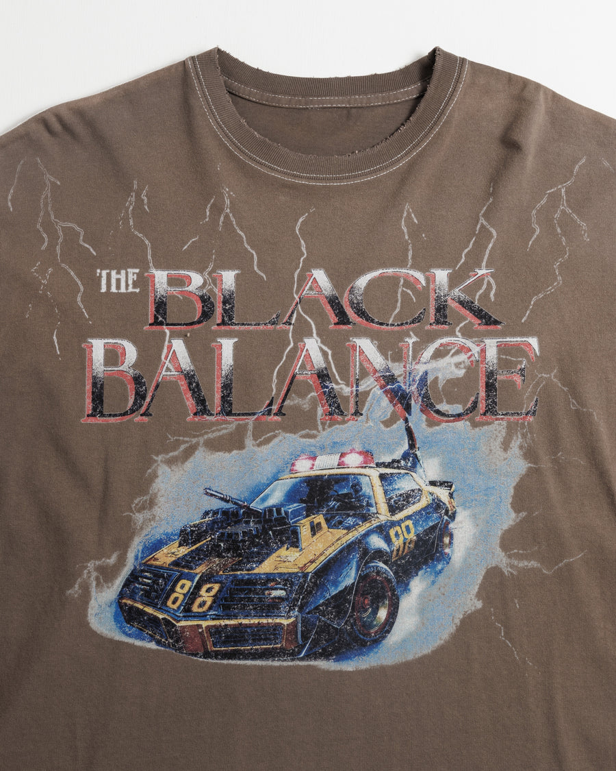 ANACHRONORM ダイド カスタムカー グラフィック ロングスリーブTシャツ ダスティブラウン | 5.6ozコーマ天竺 アメリカンカルチャーモチーフ 特殊染色 変色加工 一点一点