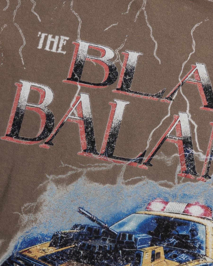 ANACHRONORM ダイド カスタムカー グラフィック ロングスリーブTシャツ ダスティブラウン | 5.6ozコーマ天竺 アメリカンカルチャーモチーフ 特殊染色 変色加工 一点一点