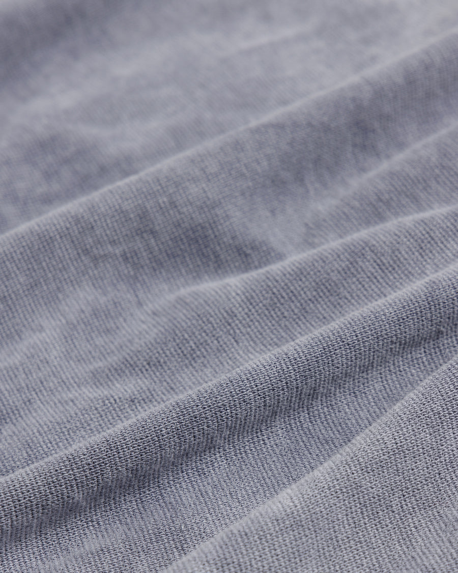 ANACHRONORM ピグメント サーマル ヘンリーネック ロングスリーブTシャツ ダスティパープル | サーフニット 顔料染め ムラ感 ヴィンテージカットソーベース 日本製
