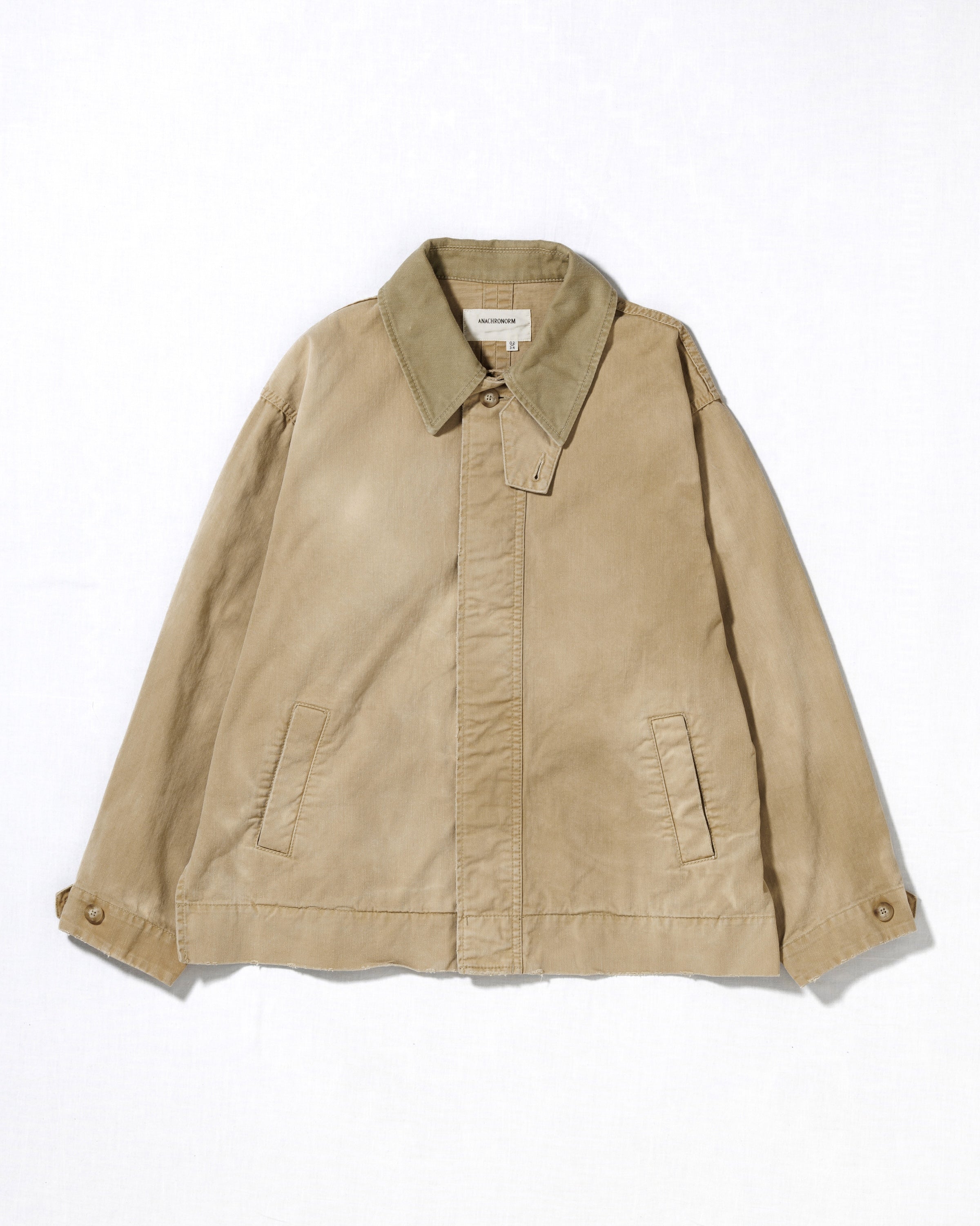 SOUTIEN COLLAR MIDDLE JACKET BEIGE×BEIGE