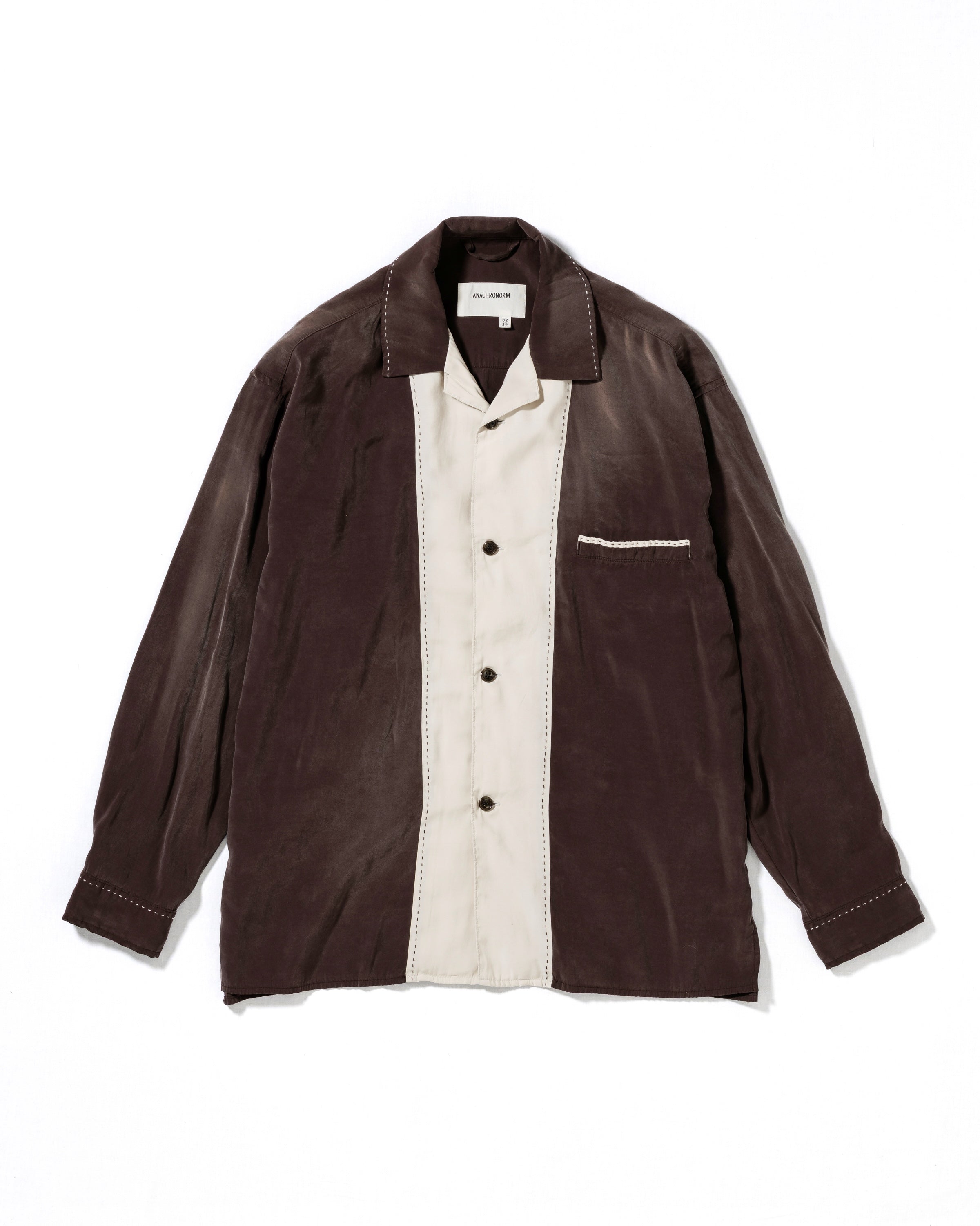 RAYON SWICHING DRAPE SHIRTS BORDEAUX