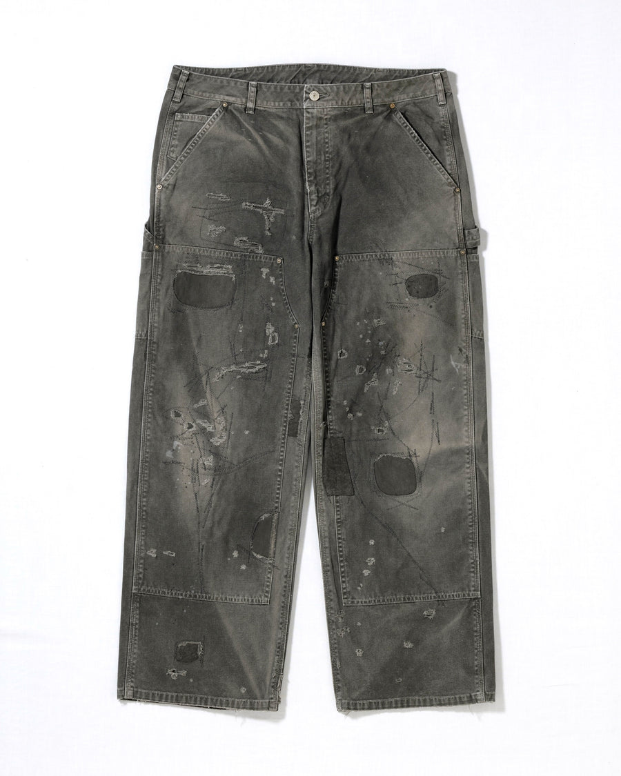 Ripped Double Knee Pants (TypeⅡ) G-Brown – ANACHRONORM