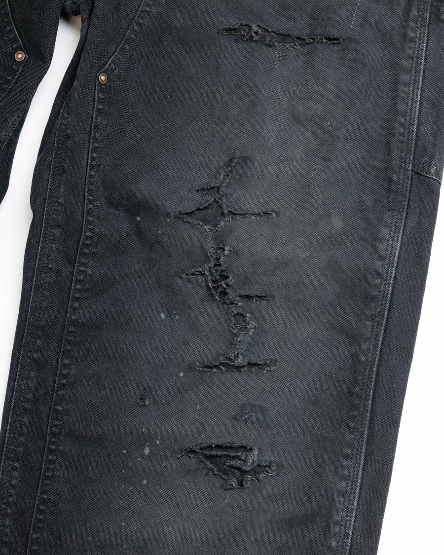 FIFTH ＋ ANACHRONORM  Ripped Double Knee Pants BLACK