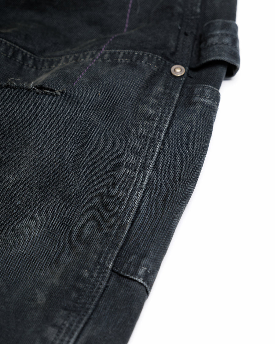 FIFTH ＋ ANACHRONORM  Ripped Double Knee Pants BLACK