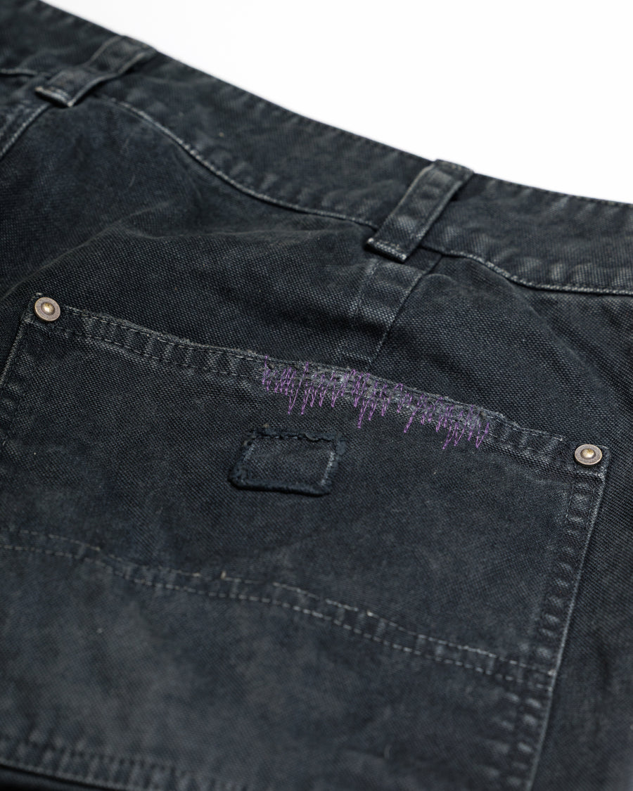 FIFTH ＋ ANACHRONORM  Ripped Double Knee Pants BLACK