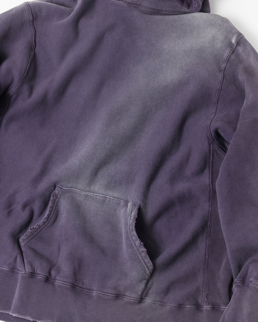 FADED SIDE LIB SWEAT PARKA PURPLE