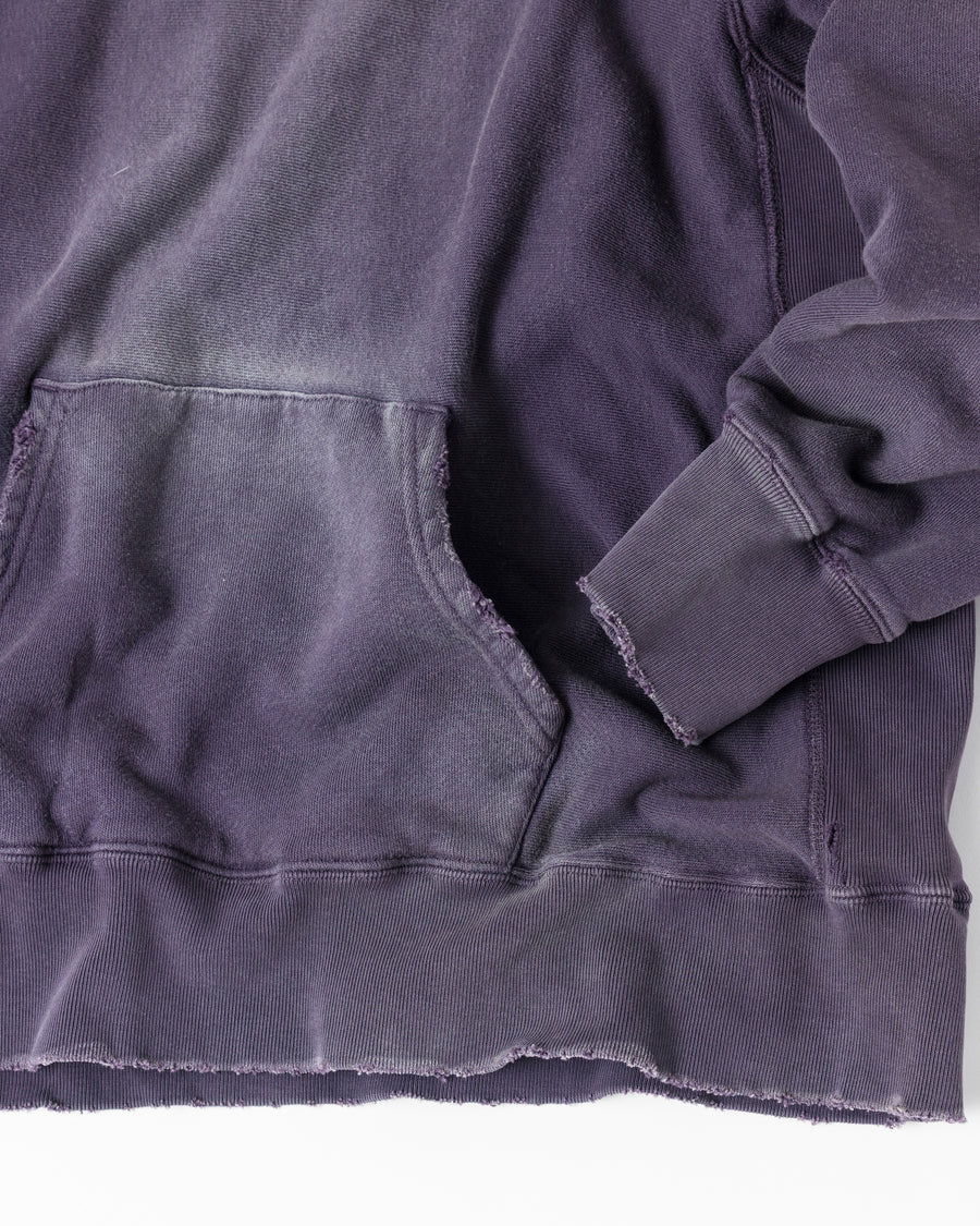 FADED SIDE LIB SWEAT PARKA PURPLE