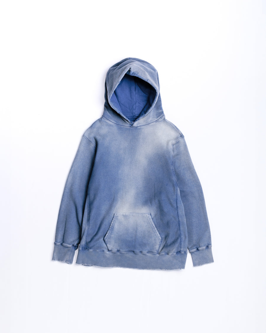 FADED SIDE LIB SWEAT PARKA BLUE