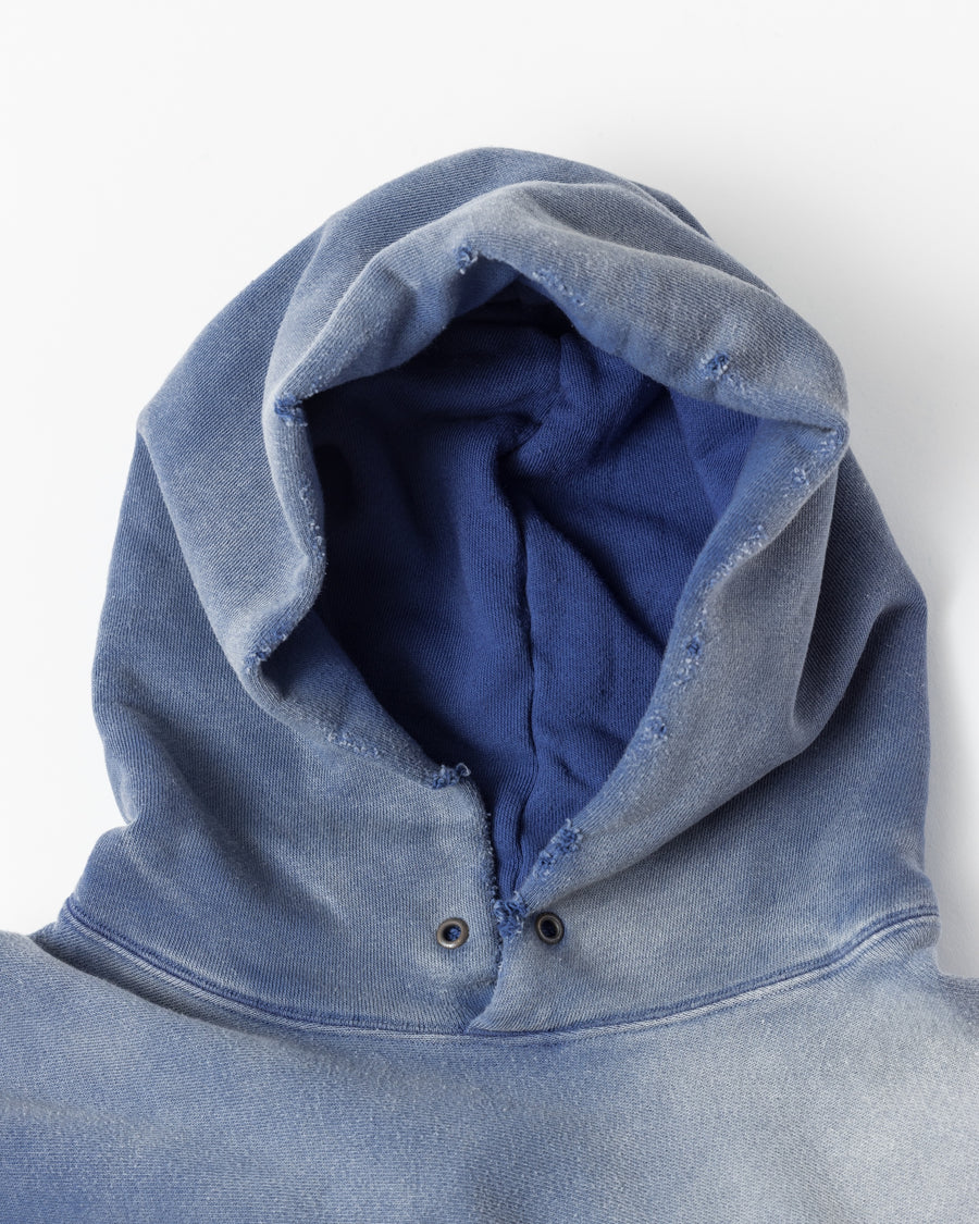 FADED SIDE LIB SWEAT PARKA BLUE