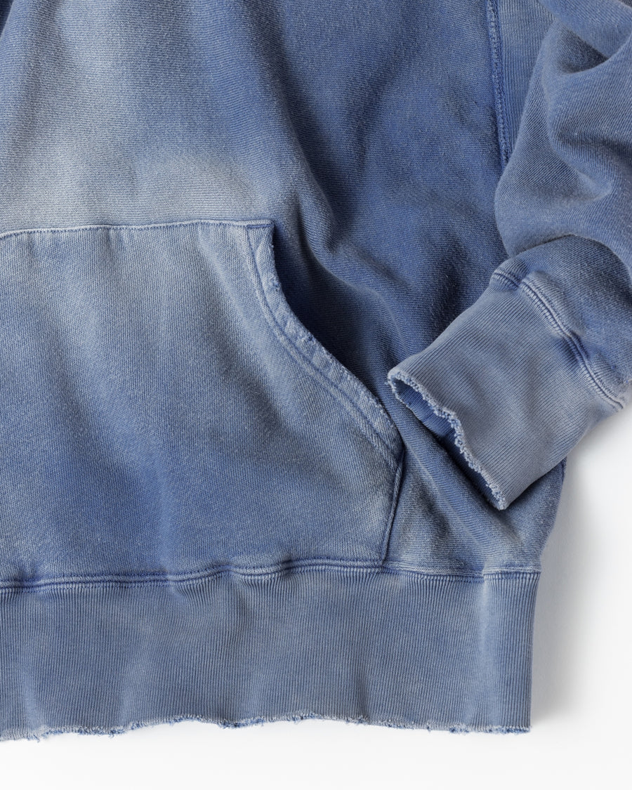 FADED SIDE LIB SWEAT PARKA BLUE