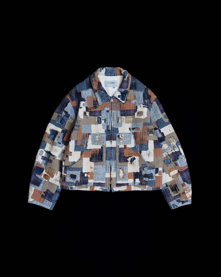 SASHIKO PATCHED JACKET INDIGO