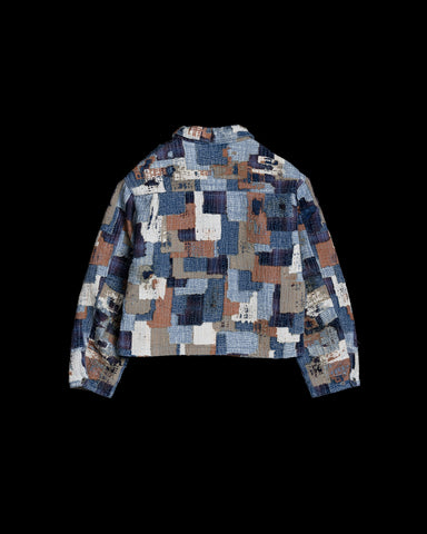 SASHIKO PATCHED JACKET INDIGO