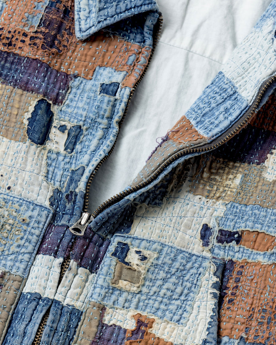 SASHIKO PATCHED JACKET INDIGO