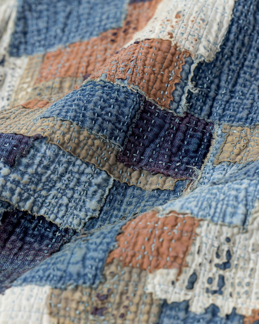 SASHIKO PATCHED JACKET INDIGO