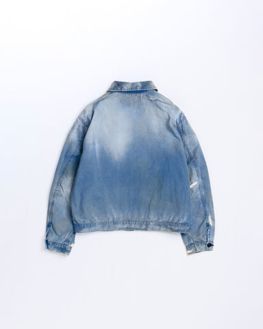 REMAKED TIMEWORN WORK JACKET BLUE