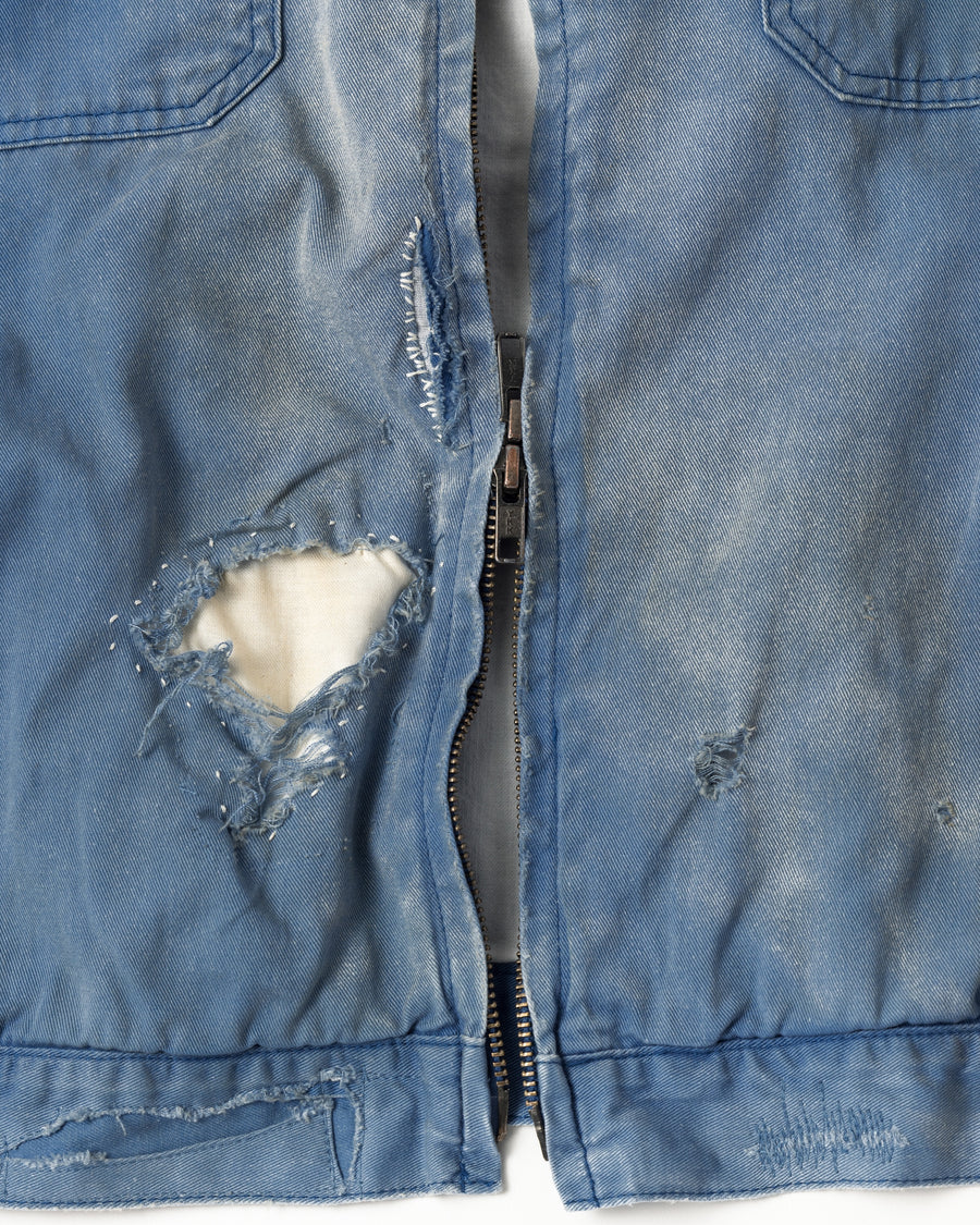 REMAKED TIMEWORN WORK JACKET BLUE