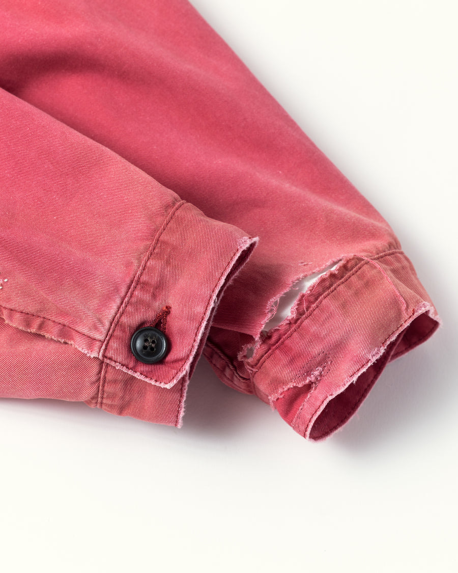 REMAKED TIMEWORN WORK JACKET RED