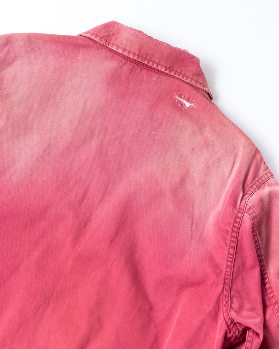 REMAKED TIMEWORN WORK JACKET RED