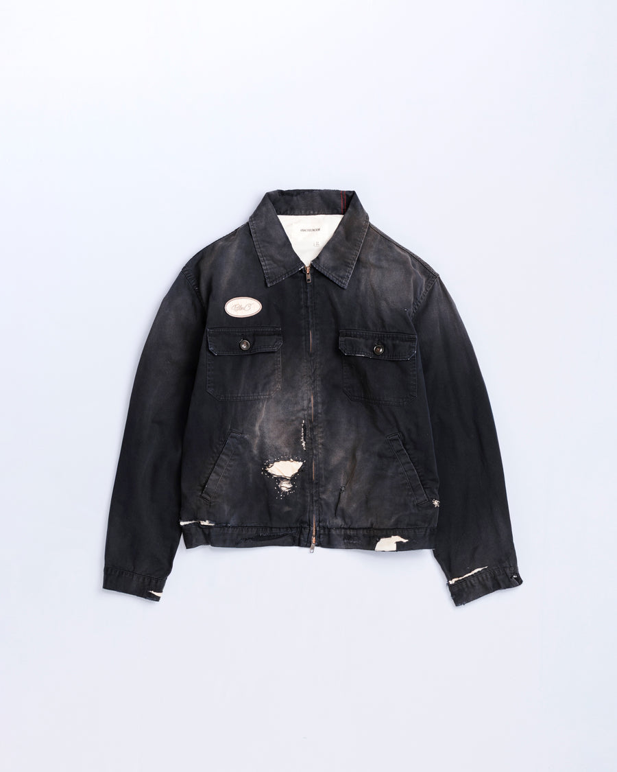 REMAKED TIMEWORN WORK JACKET BLACK