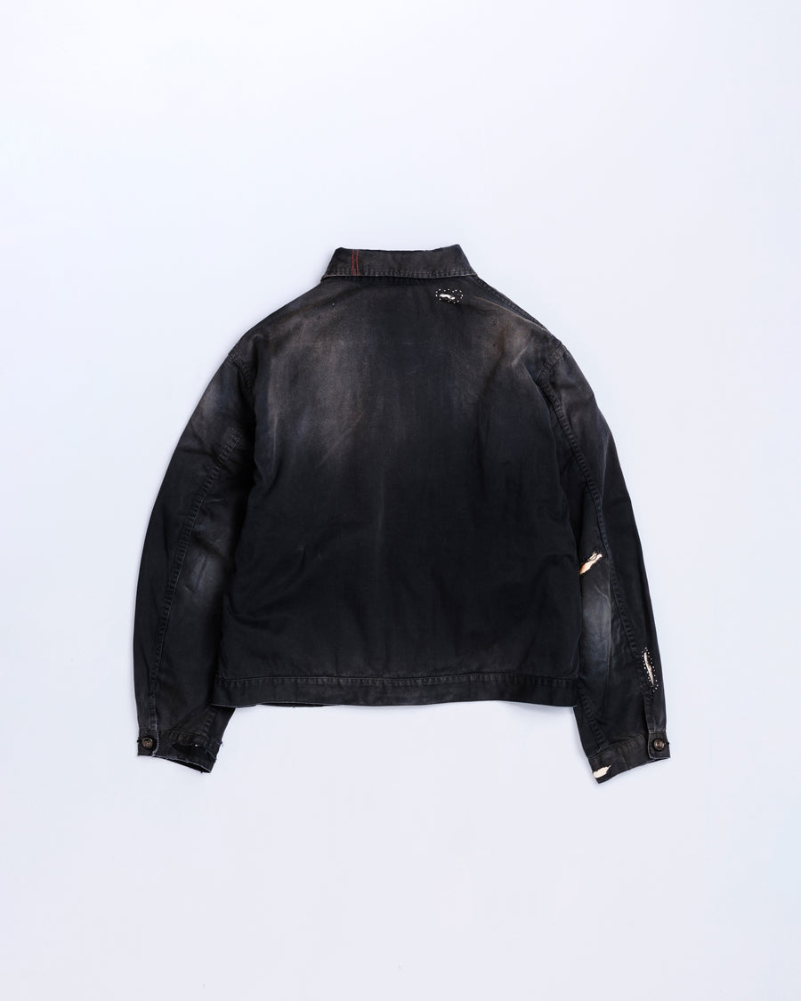 REMAKED TIMEWORN WORK JACKET BLACK