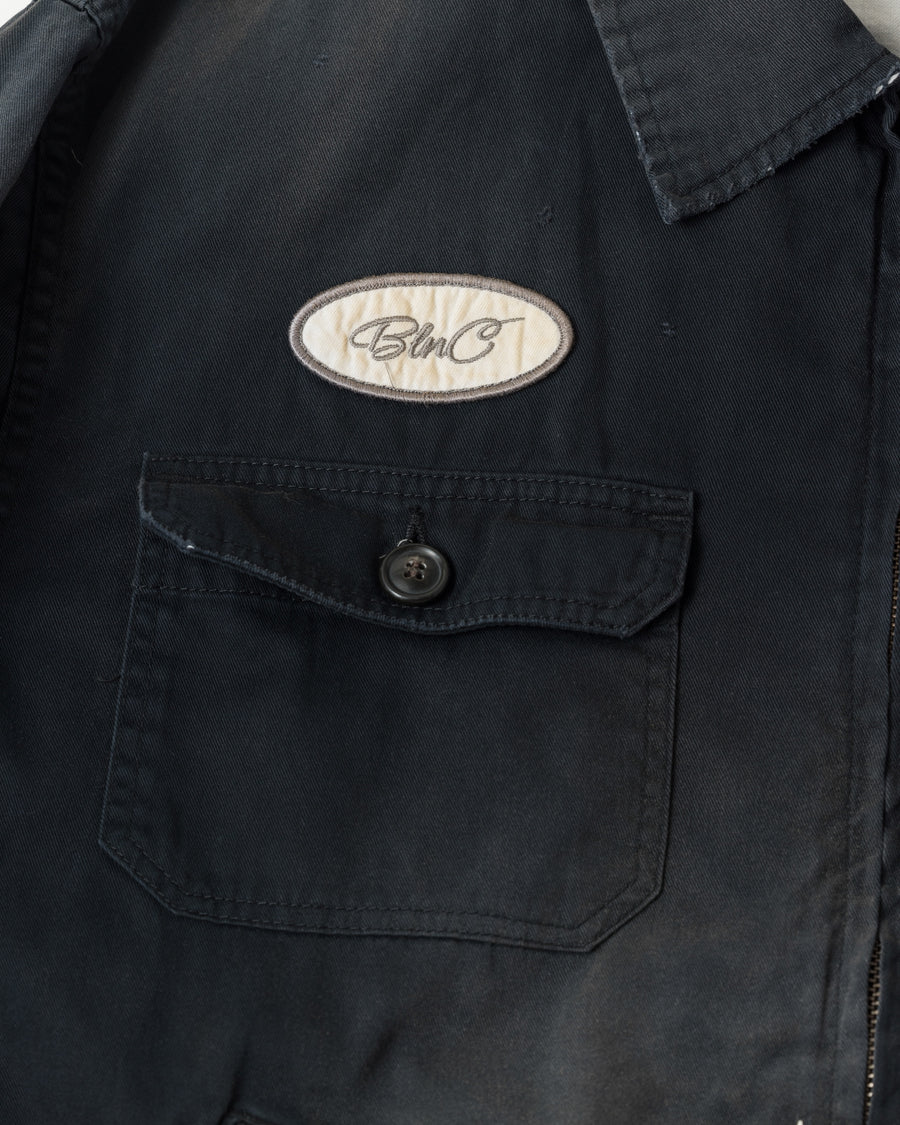 REMAKED TIMEWORN WORK JACKET BLACK