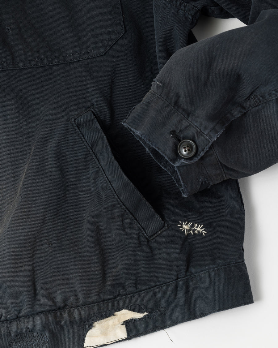 REMAKED TIMEWORN WORK JACKET BLACK