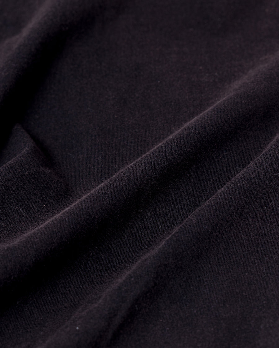 DAMAGED EMB S/S T-S BLACK