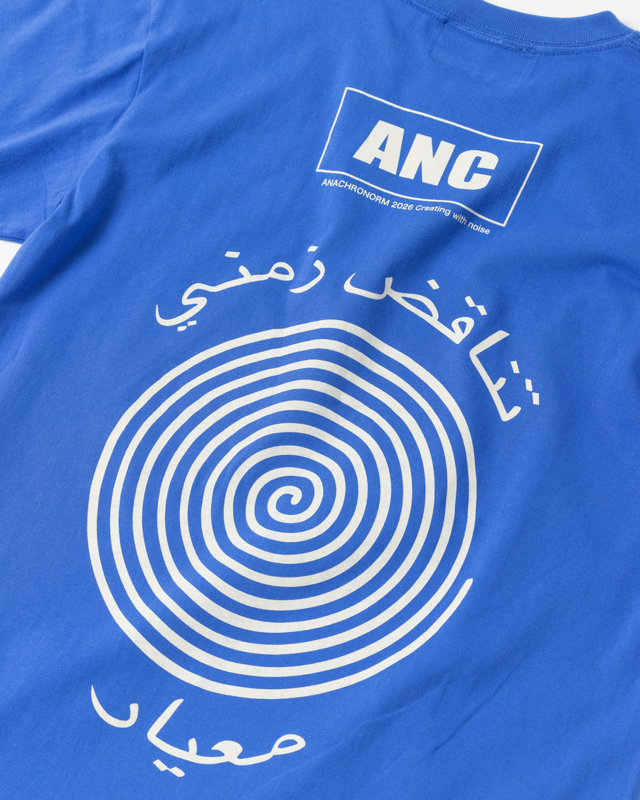 VORTEX PRINTED S/S T-S BLUE – ANACHRONORM