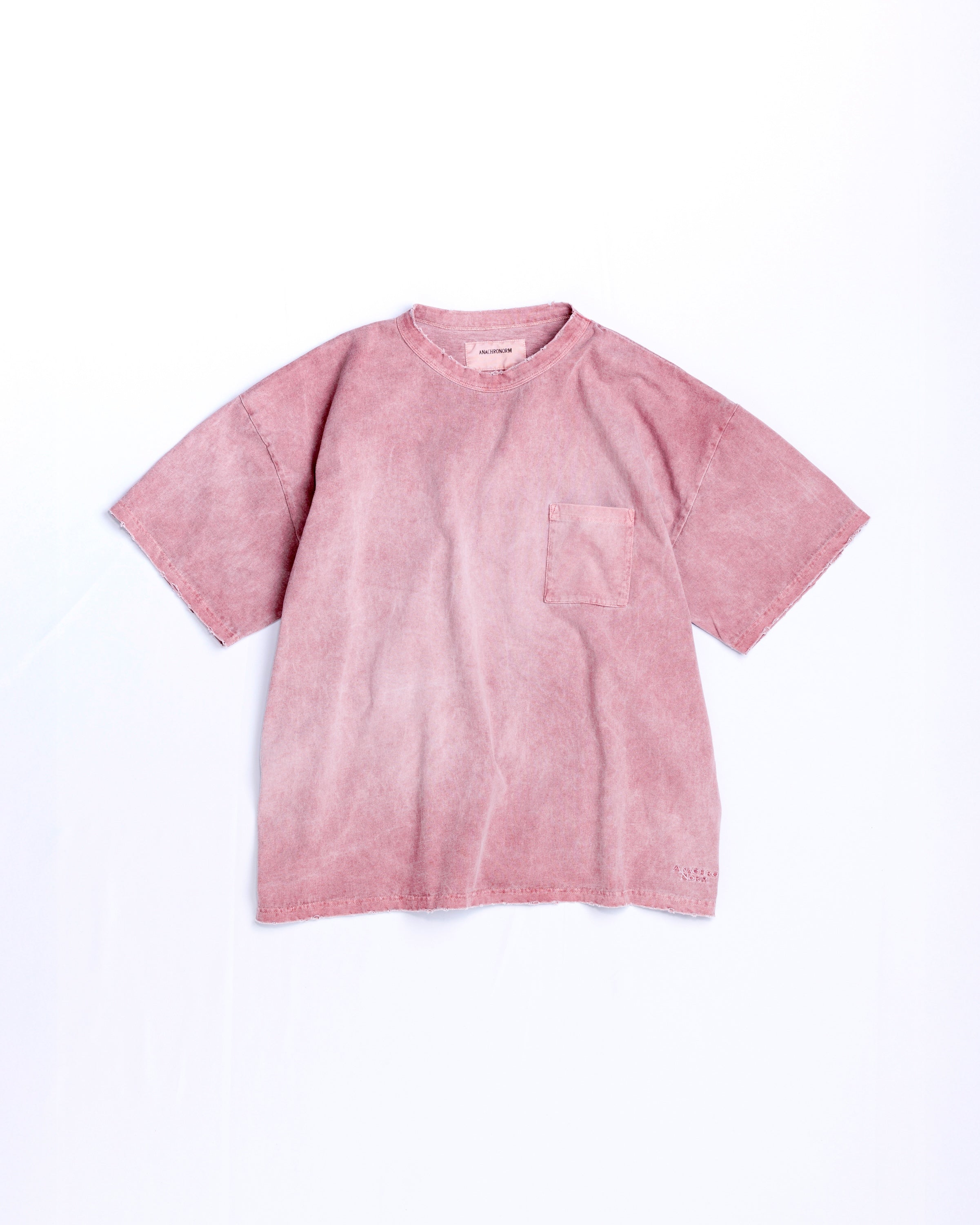 PIGMENT DYED POCKET S/S T-S RED