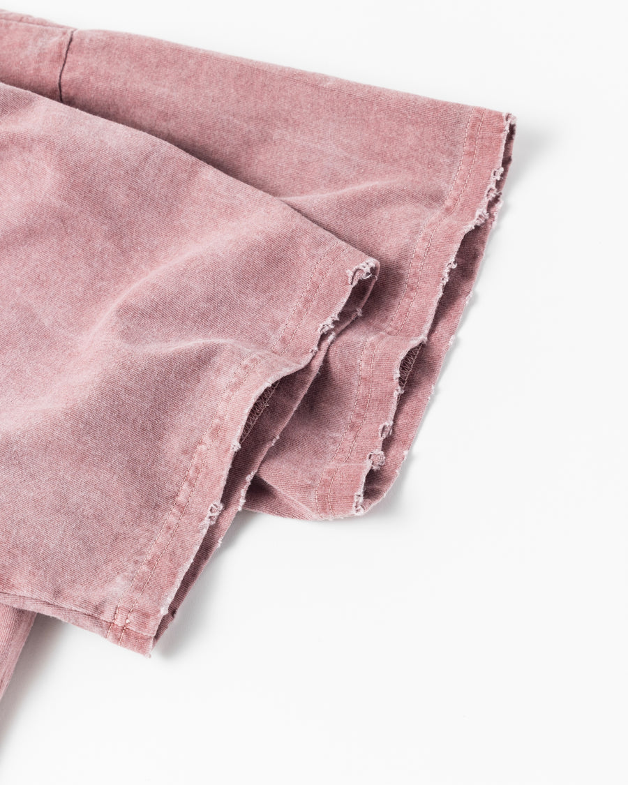 ANACHRONORM ピグメントダイ ポケット 半袖Tシャツ レッド | 特殊顔料染め コットン天竺 オリジナルカラー 日本製