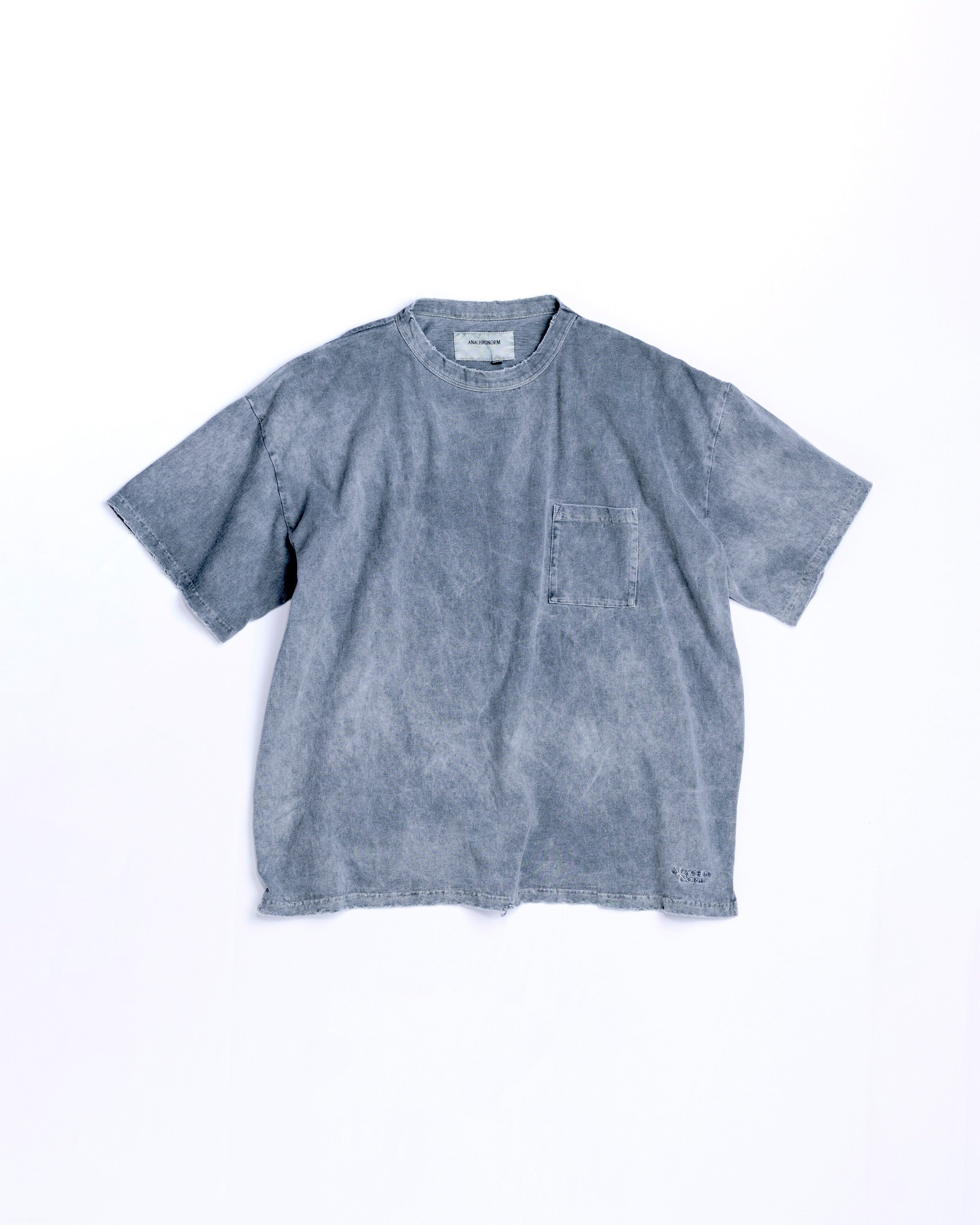 PIGMENT DYED POCKET S/S T-S BLACK