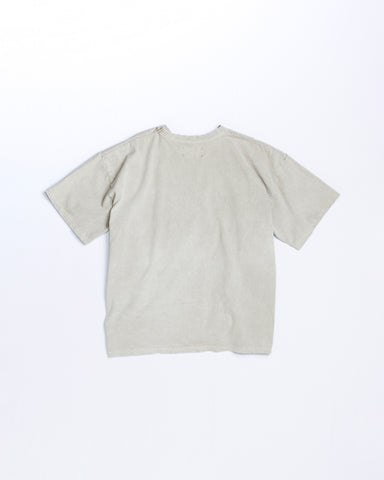 PIGMENT DYED POCKET S/S T-S BEIGE
