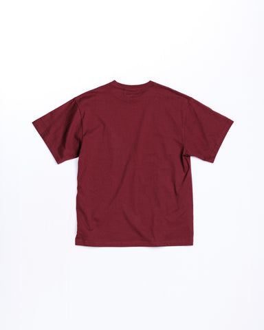 NYC RUNNING S/S T-S BURGUNDY