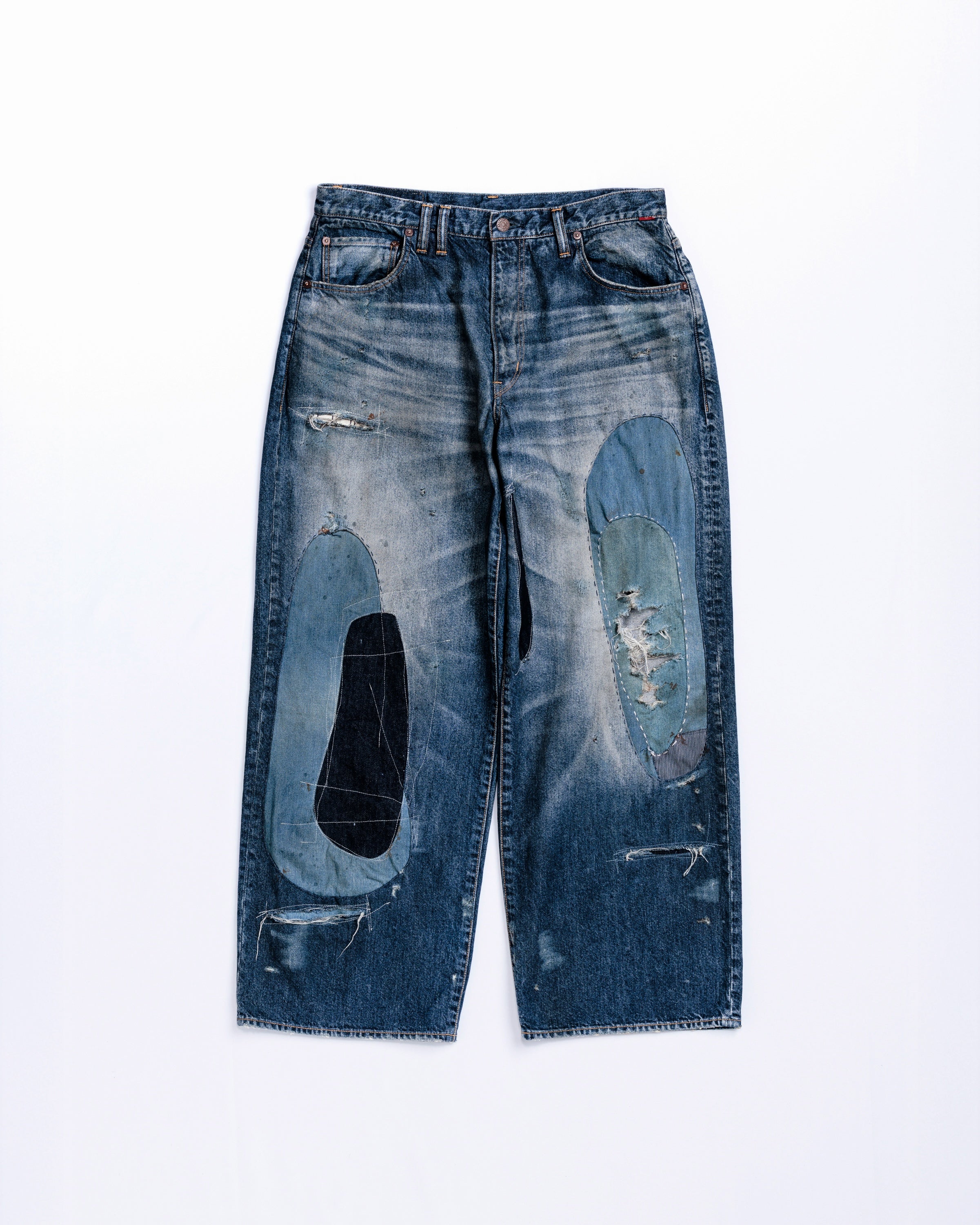 REMAKED WIDE 5P DENIM PANTS INDIGO