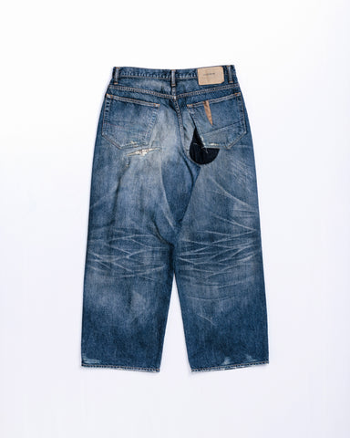 REMAKED WIDE 5P DENIM PANTS INDIGO
