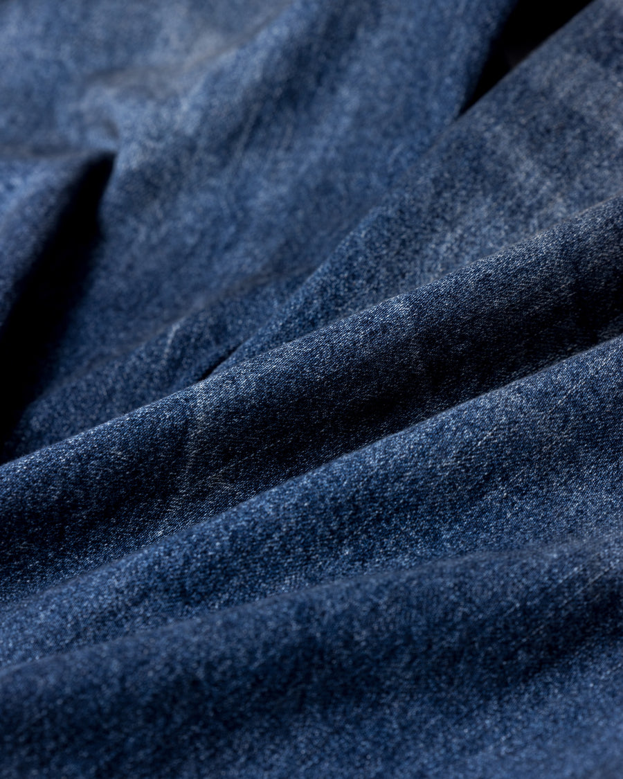 ANACHRONORM リメイク ワイド 5ポケット デニムパンツ インディゴ | 507XX 11.5ozデニム ハードダメージ パッチワーク ワイドシルエット 日本製