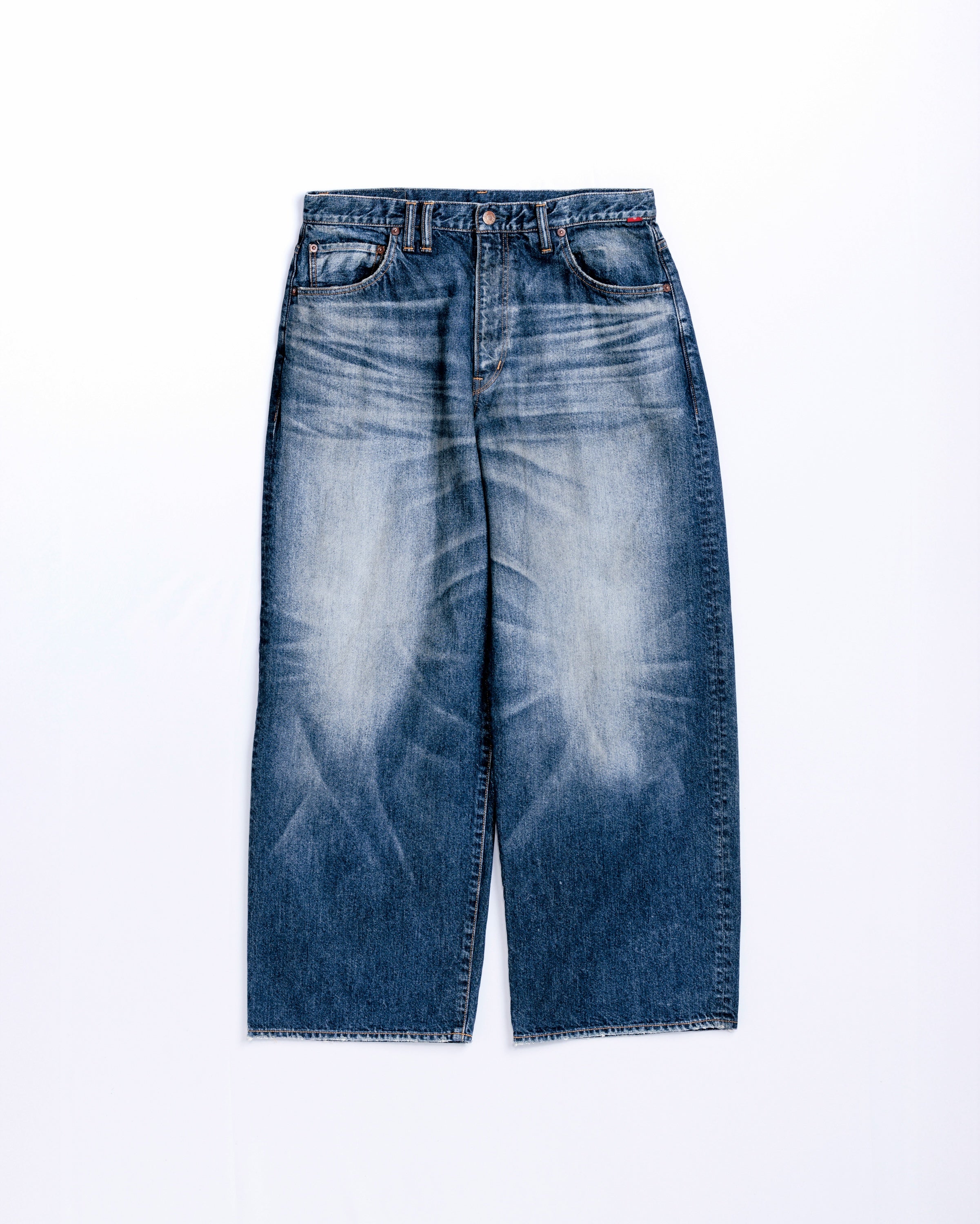 AGING WIDE 5P DENIM PANTS INDIGO