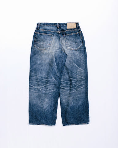 AGING WIDE 5P DENIM PANTS INDIGO