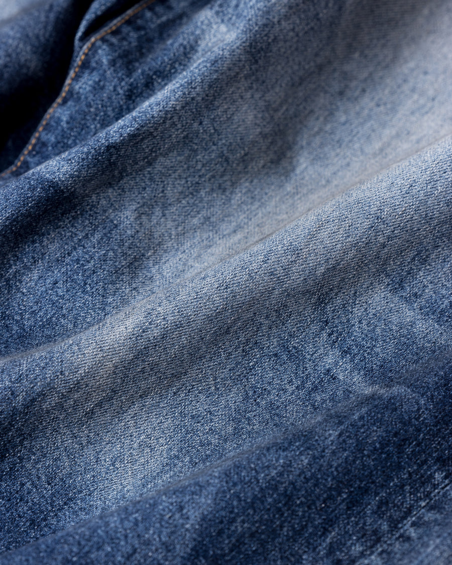 ANACHRONORM エイジング ワイド 5ポケット デニムパンツ インディゴ | 11.5ozデニム エイジング加工 アタリ ワイドシルエット 日本製