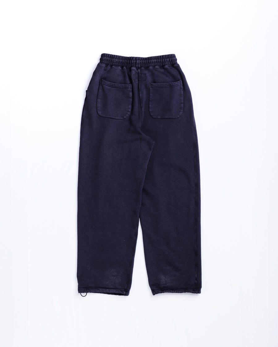 TUCK WIDE SWEAT PANTS BLUE PURPLE