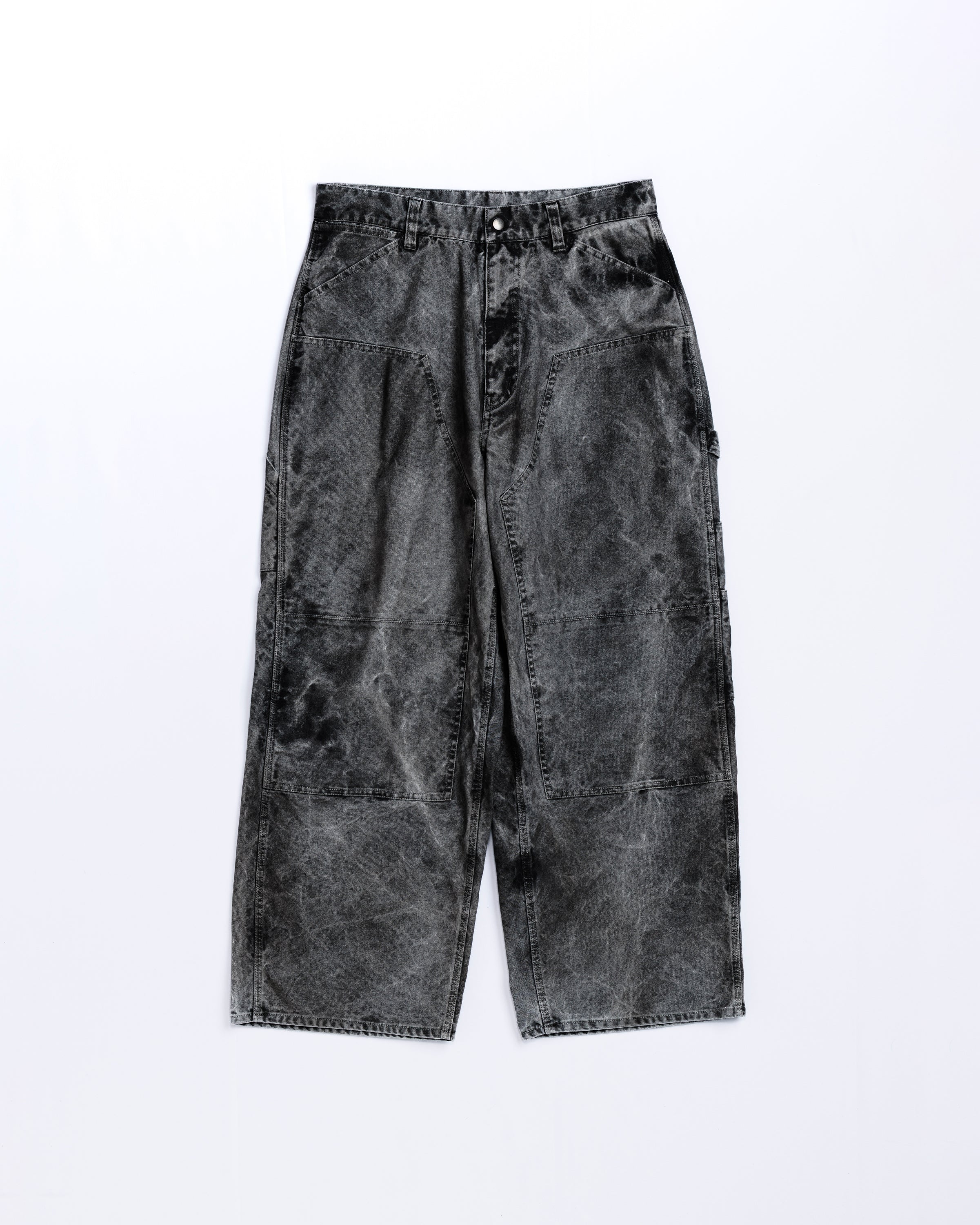 PIGMENT DYED DUCK PAINTER PANTS BLACK – ANACHRONORM