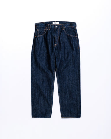 Anachronorm 日本製 デニム 34濃紺 L相当　レザーパッチ ALL – ANACHRONORM