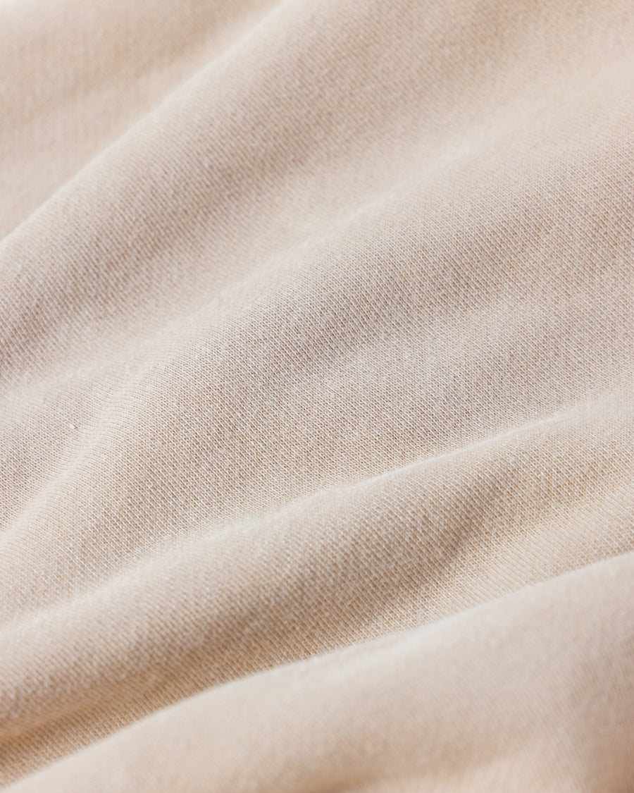 PIGMENT DYED SIDE LIB SWEAT PARKA BEIGE