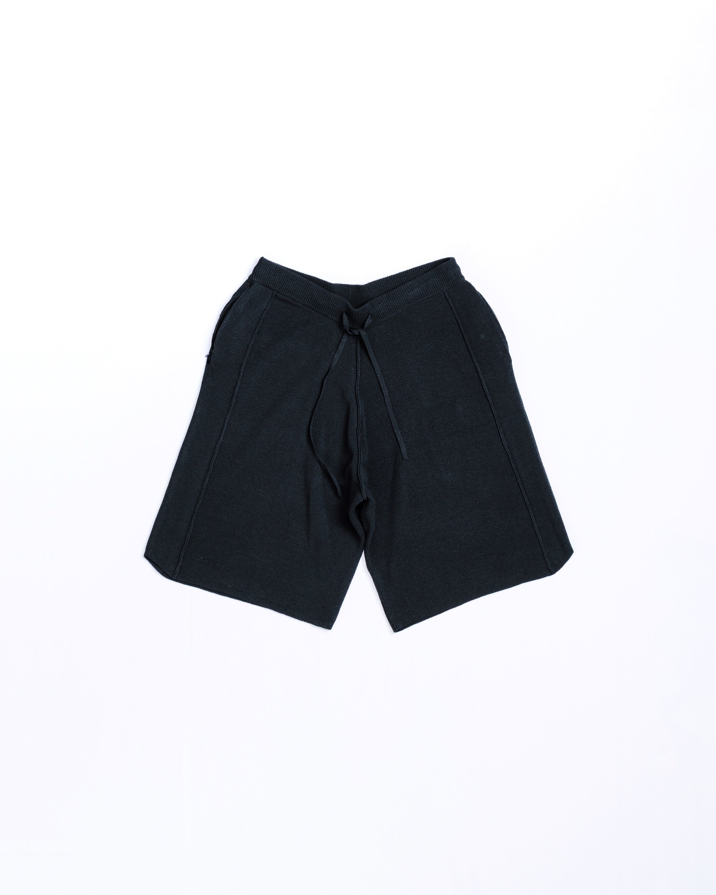 KNIT BOXING SHORTS BLACK