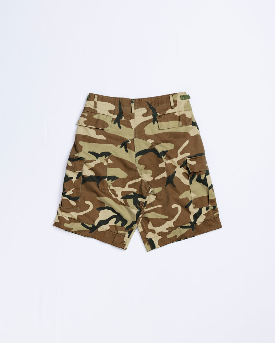 FADED BDU CAMO SHORTS WOODLAND