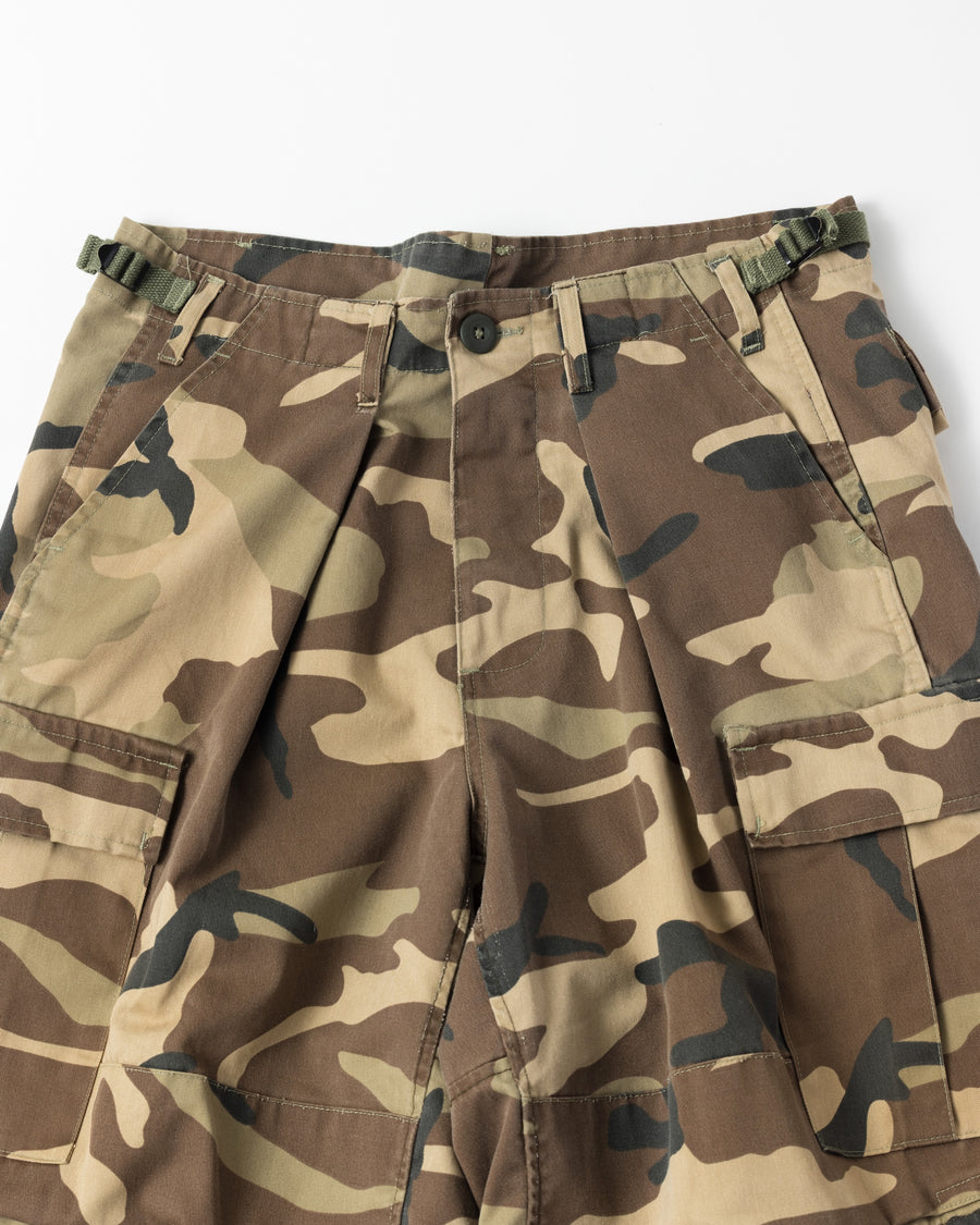FADED BDU CAMO SHORTS WOODLAND
