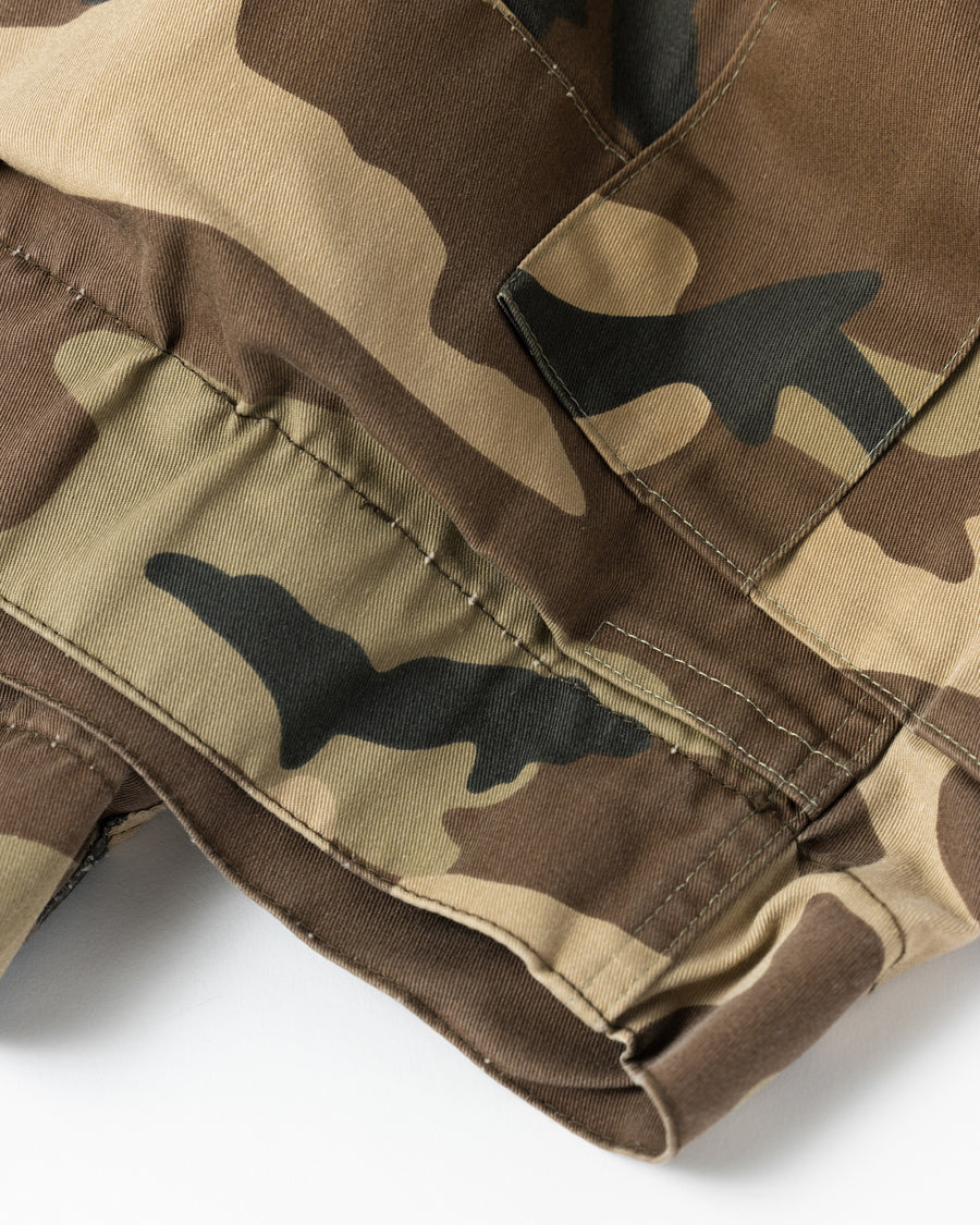 FADED BDU CAMO SHORTS WOODLAND