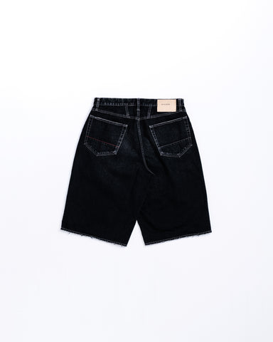 FRONT YORK DENIM SHORTS BLACK