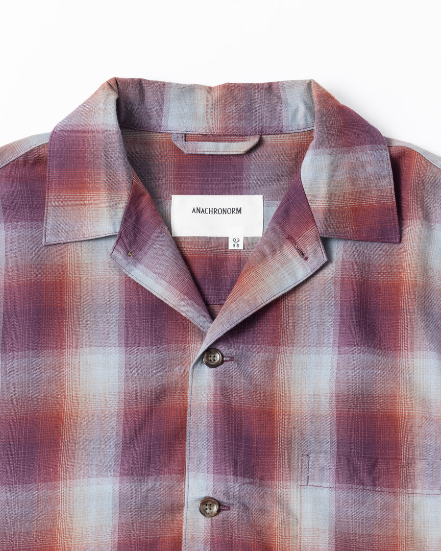 RELUX OPEN COLOR CHECK SHIRTS RED CHECK